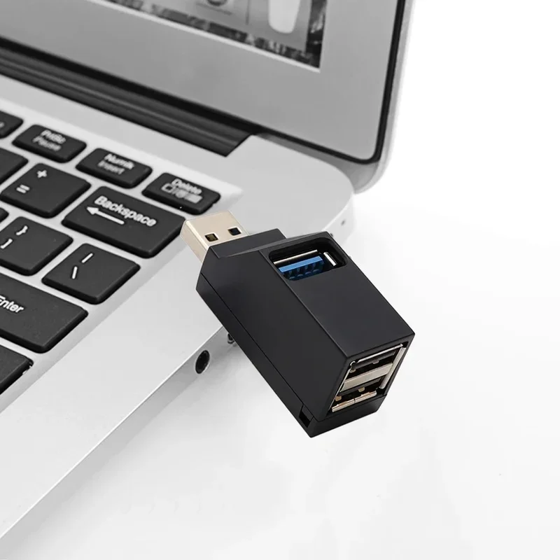 1-4pcs HUB Adapter Extender Mini Splitter Box 3 Ports High Speed USB 3.0 for PC Laptop U Disk Card Reader Docking Stations  Hubs