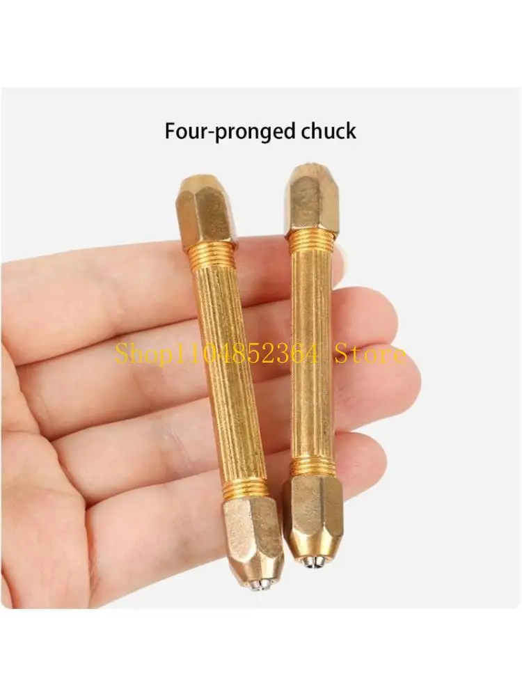 

652F 4 в 1, ручная спиральная дрель из легированной стали, сверлильный инструмент для кожи, бумаги, пластика, для точного и DIY