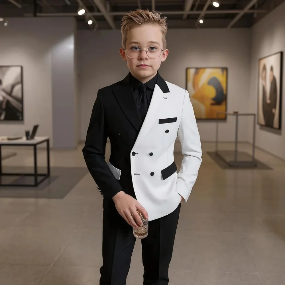 

Boys Suit For Wedding Teenager Kids Formal Ceremony Tuxedo Dress Children Photograph Blazer Evening Party Performance Costume