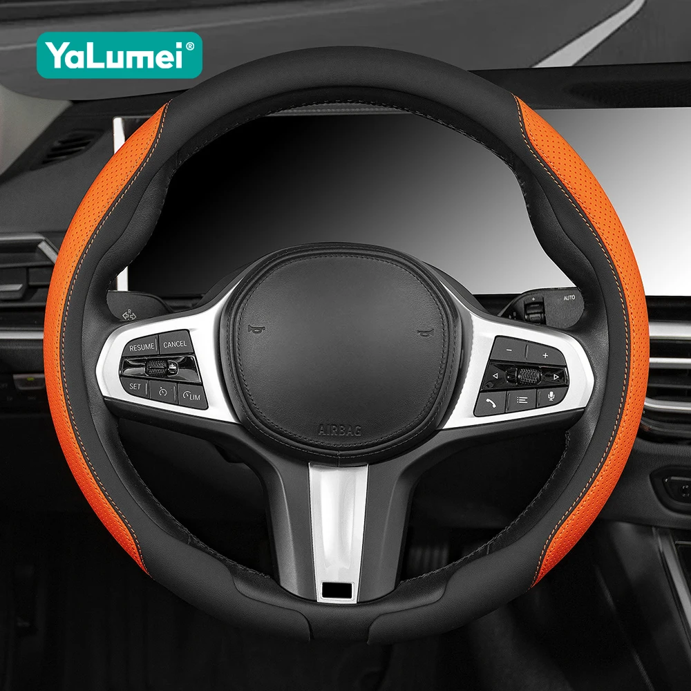 For Mitsubishi Outlander 2 3 4 ASX Pajero 2 3 4 io Lancer L200 Triton Montero Sport Colt Eclipse Cross Car Steering Wheel Cover