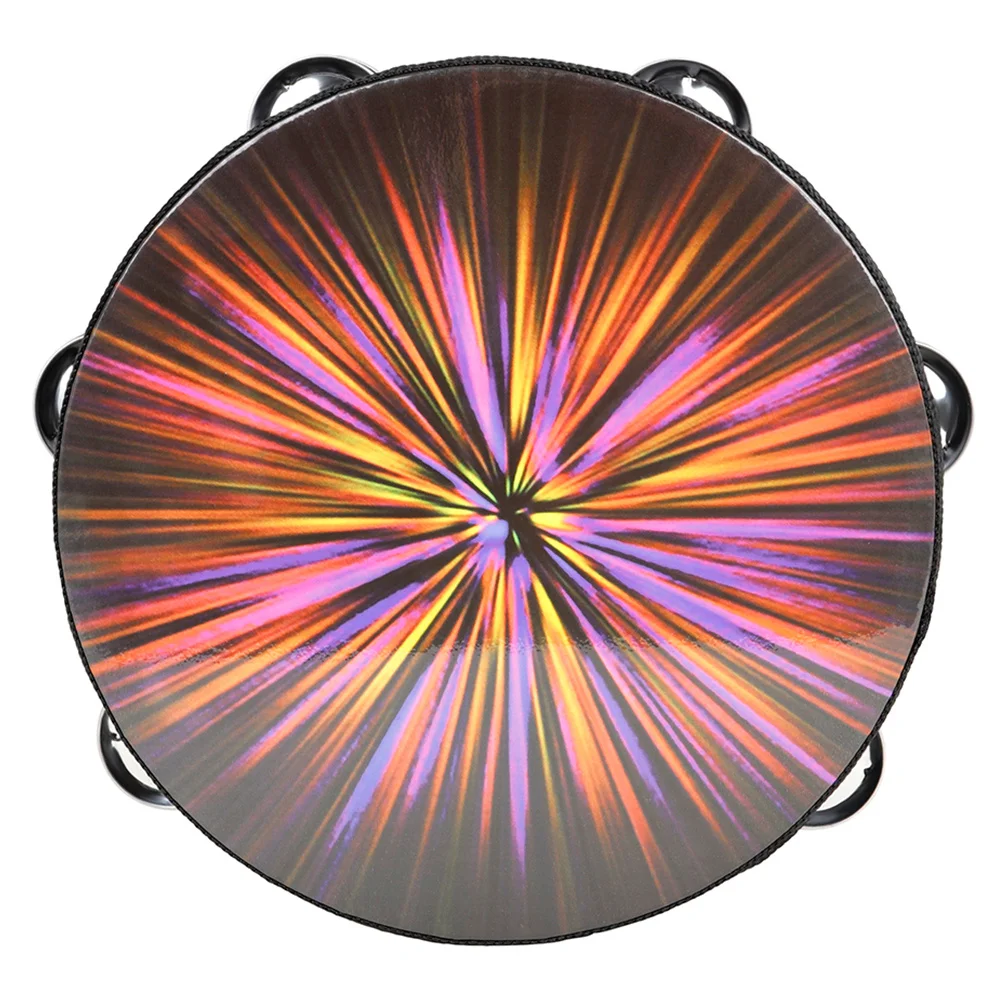 Double Row Tambourine Hand Drum Musical Instrument Educational Plaything Kids Music Learning Percussion Instrument