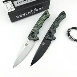 High Quality BM 615BK Rukus Assisted Folding Knife S30V Plain Blade G10 Handles Outdoor EDC Knives Camping Hunting Pocket Tool