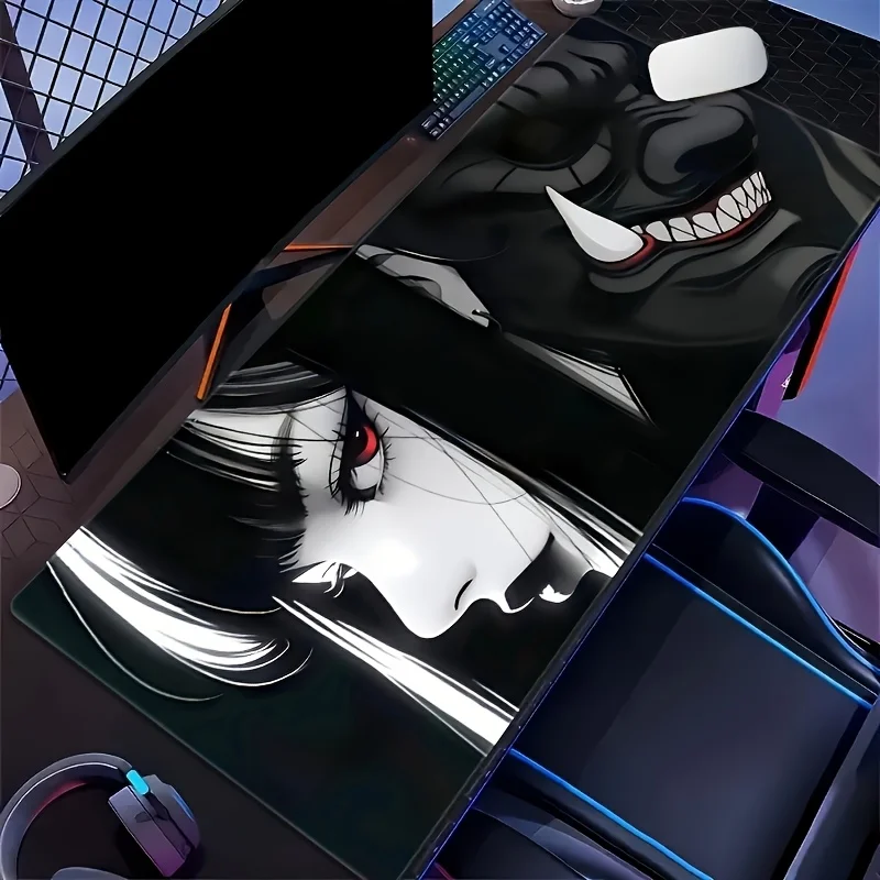 

Gothic Cool Girl Series High-Definition Mouse Pad Large Gaming Mat with Stitched Edges for Durability for PC Laptop Office Home