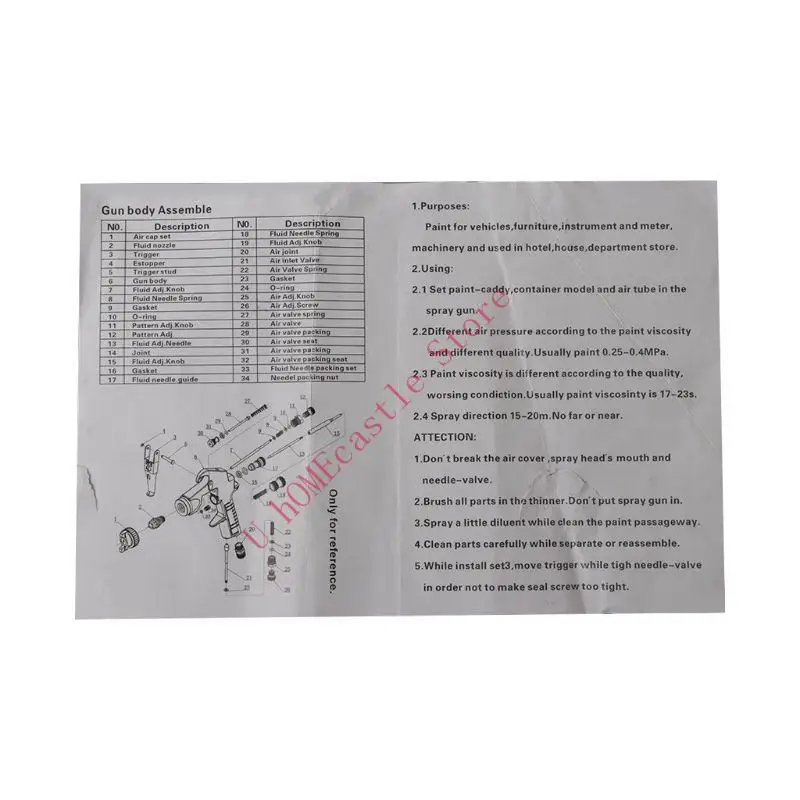 63HF F75 Paint Paint Spraying Lower Pot Pneumatic Tool Household Car Sprayer Paint Replacement