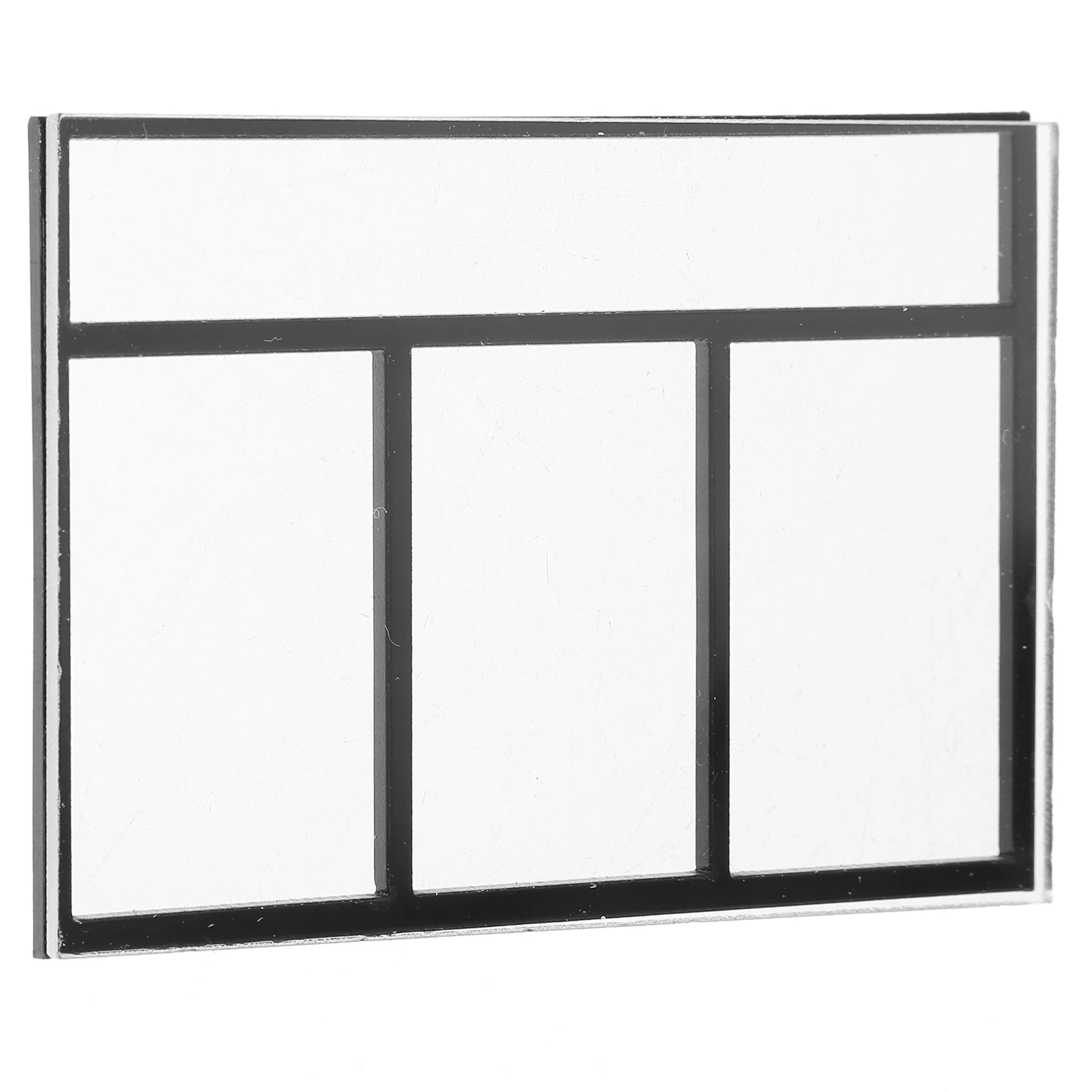 2 قطعة نوافذ منزلية صغيرة تصميم بسيط لمسة نهائية تشبه الخشب لنماذج معمارية مصغرة لتقوم بها بنفسك مجموعات صياغة مشهد الغرفة #1