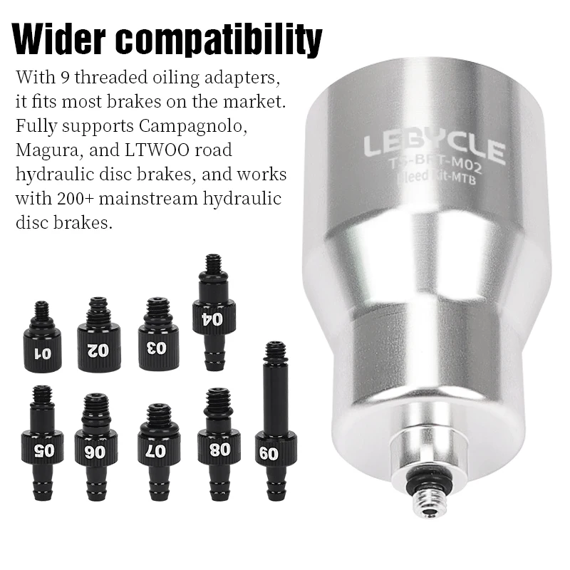 LEBYCLE MTB Road Bicycle Alloy Oiling Kit For Shimano Bike Brake Oil Bleed Tool System Use Mineral Oil Brake Tools