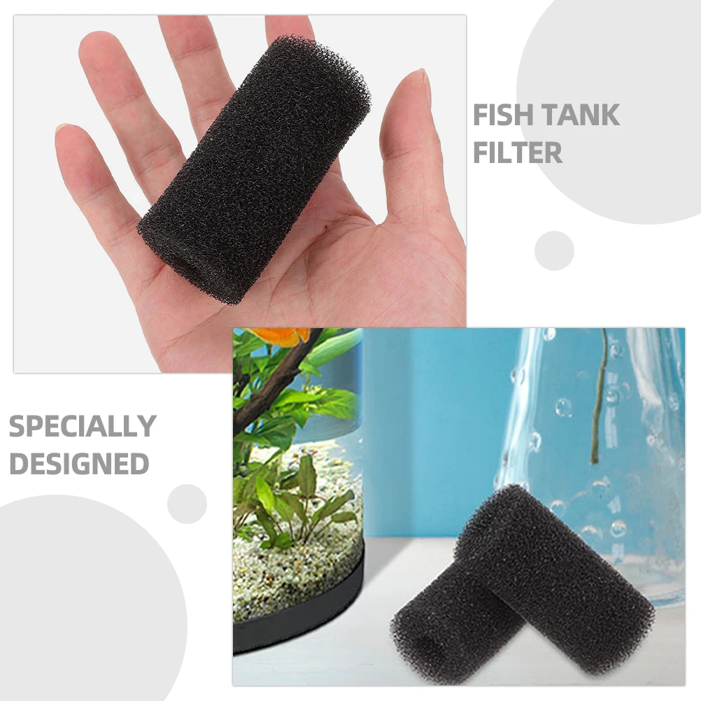 

6pcs Pre-Filter Rolls Accessories Fish Cover Pre Filter Filter Cover For Aquarium Fish Tank Filtering Sleeves For Tank Aquarium