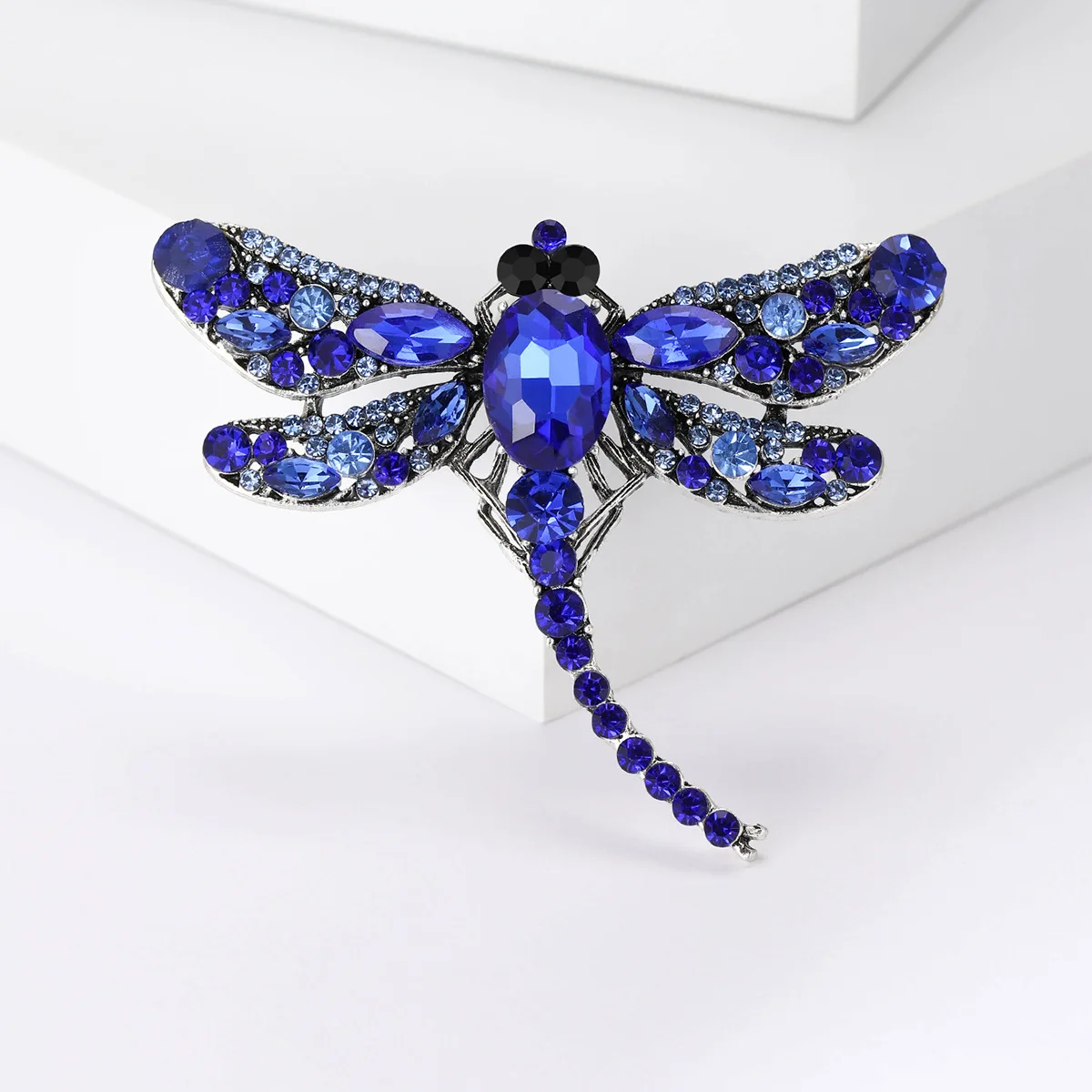 Fashion Smaller Rhinestone Wings Dragonfly Brooch For Women Men Suit Exquisite Crystal Dragonfly Animal Brooches Jeweley Gifts