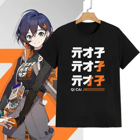 Kawaii ZZZ T-Shirt ACG ARPG Game Fans Cosplay Graphic T Shirt Cotton Casual Fashion Streetwear Man Women Tshirt
