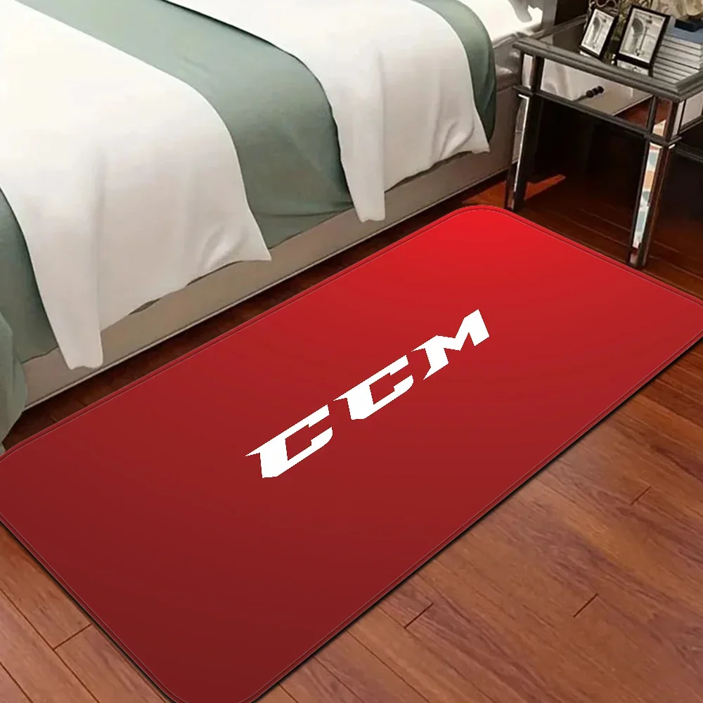 C-CCM Hockey Floor Mat Rectangle Anti-slip Home Soft Badmat Front Door Indoor Outdoor Mat Welcome Doormat