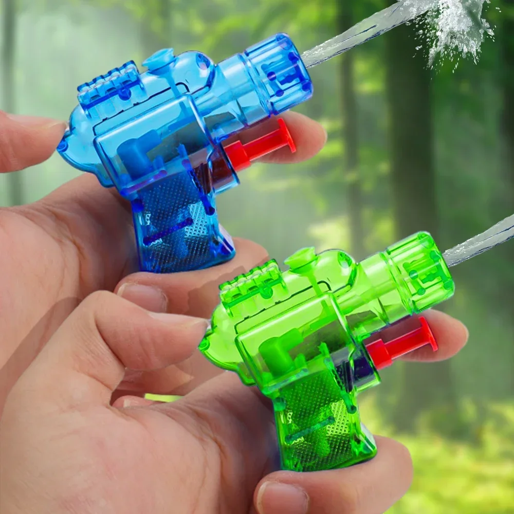 5PCS Mini Small Water Gun Children's Toys Transparent Water Gun To Play in Summer Outdoor Swimming Beach Water Jet Fighting Toys