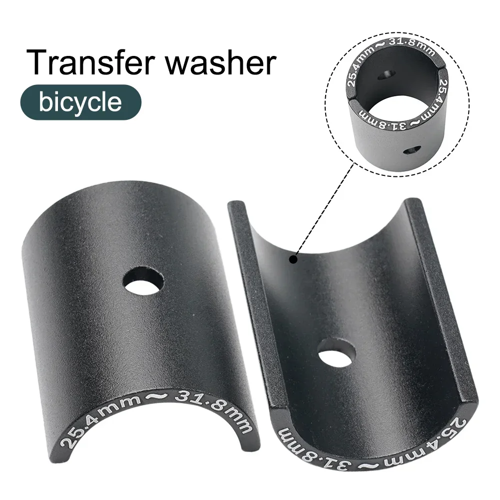 

1 Pair Bicycle Handlebar Bar Shim Spacer Stem Reducer 25.4mm To 31.8mm Aperture Adjust Adapter MTB Road Bike Bar Stem Reducer