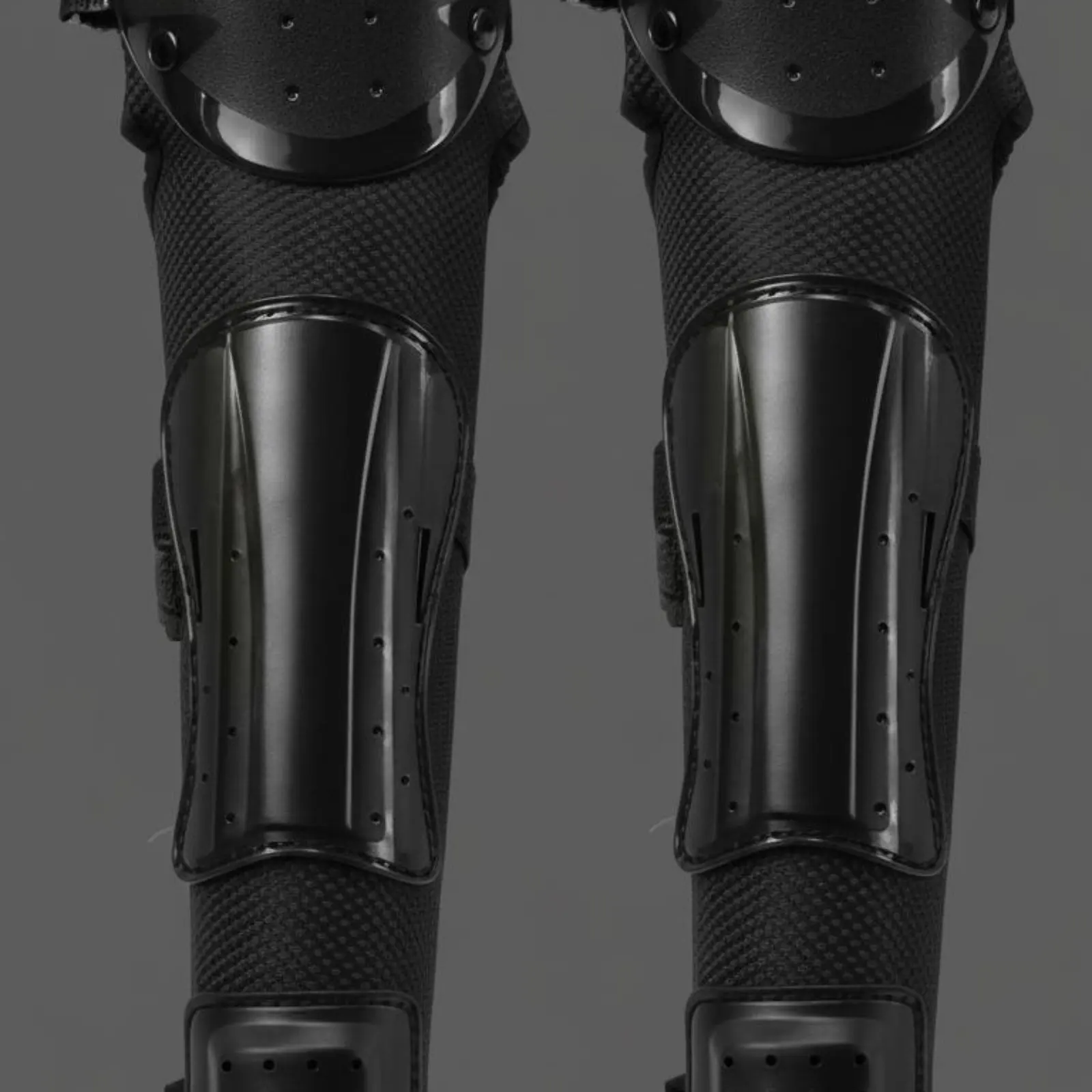 2 Pieces Motorcycle Knee Shin Guards Adjustable Straps Motocross Leg Guards Motocross Leg Protectors Comfortable Foam Padding view 2