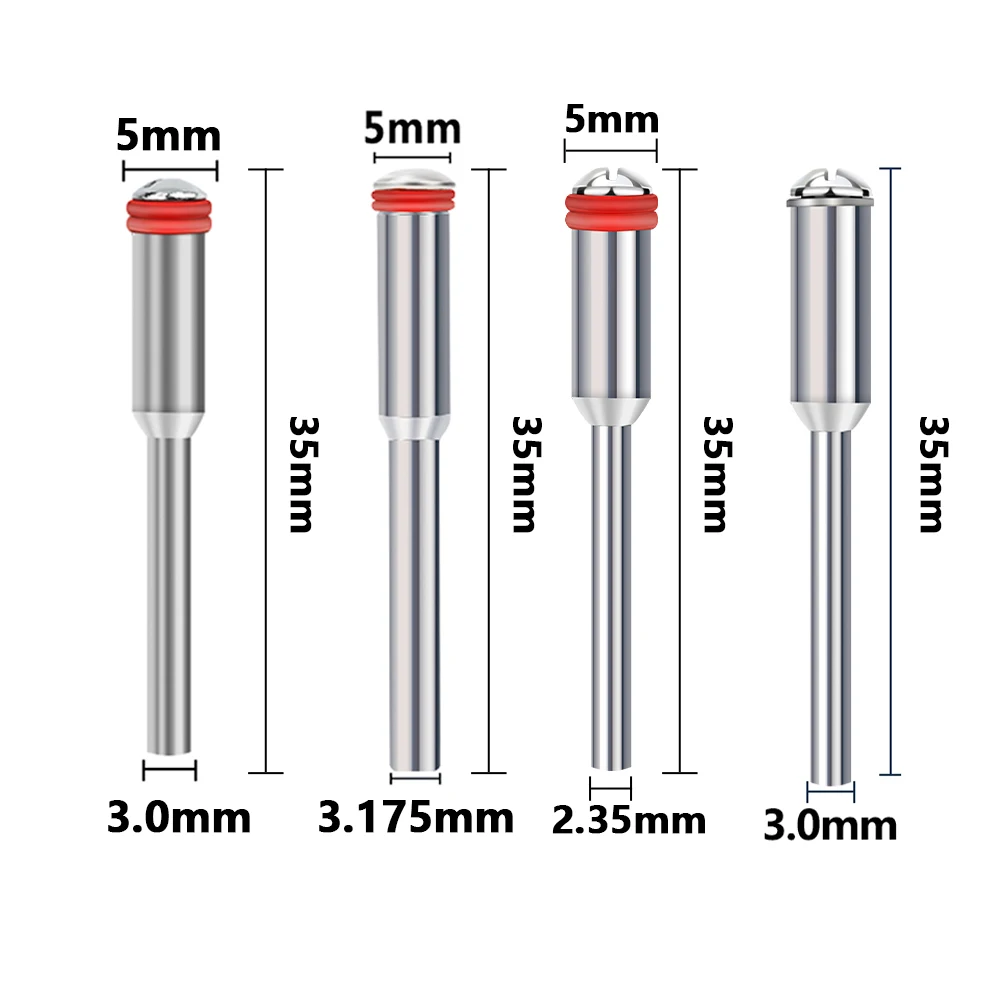 10pcs 2.35/3/3.175mm Miniature Clamping Connecting Lever Polishing Wheel Mandrel For Disc Cut Drill Attachment