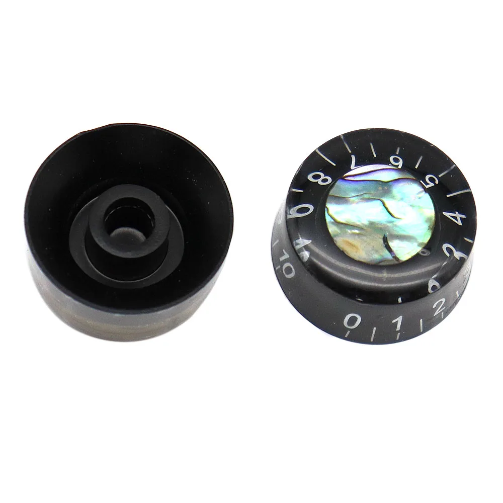 1pcs Abalone Circle Electric Guitar Top Hat Knobs Speed Volume Tone Control Knobs for LP Style Electric Guitar Parts Replacement