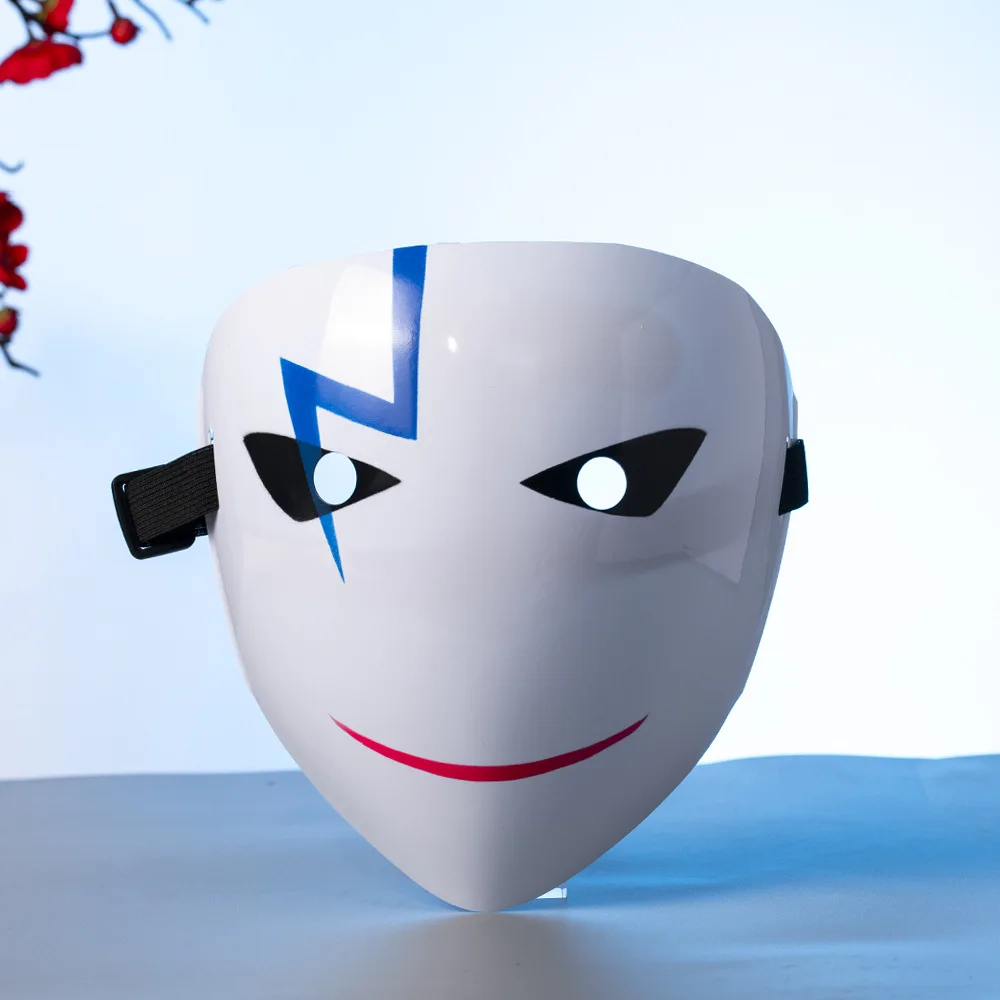 Nova bala preta pvc sorriso máscara vestir-se careta v máscara de plástico festa celebração