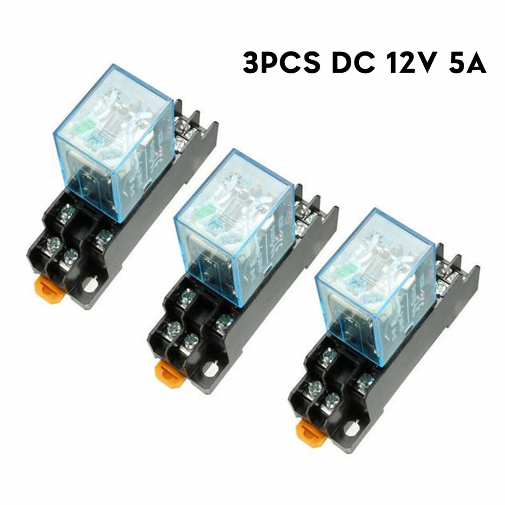 Coil Relay 8Pin DPDT Relay For Electronic Equipment 35mm Mounting Rail 8 Terminals Automatic Circuit Protection For Automation