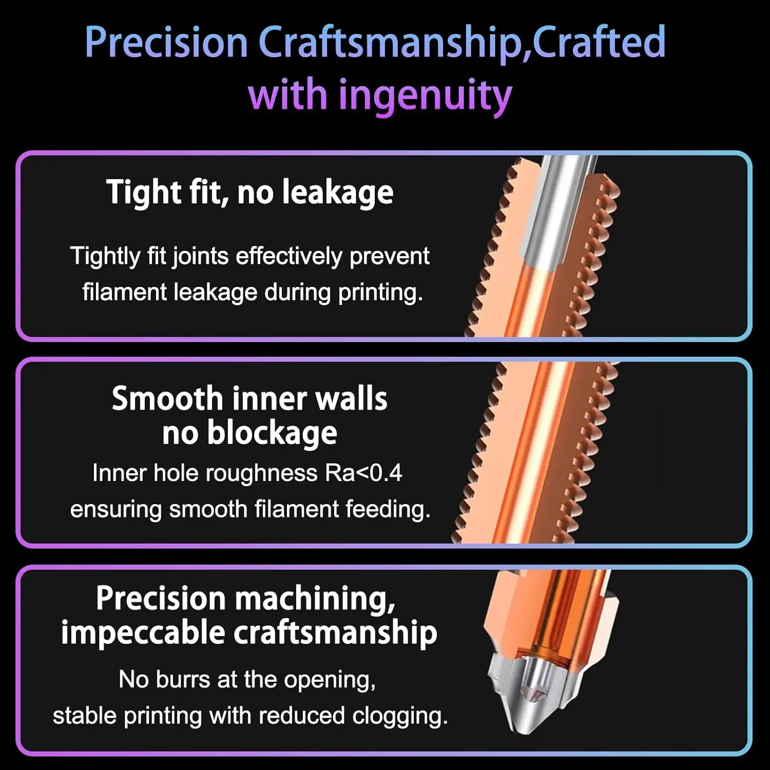 Creality 1PCS Unicorn Quick-Swap Nozzle Hardened Steel Nozzle High-Speed Printing for K1 Max K1C Ender-3 V3 Hot End Assembly - Image 6