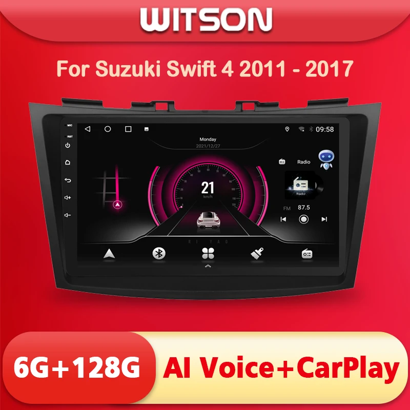 WITSON AI VOICE Android 11 Stereo Multimedia GPS Navigation stereo For  Suzuki Swift 4 2011 2012 2013 2014 2015 2016  2017