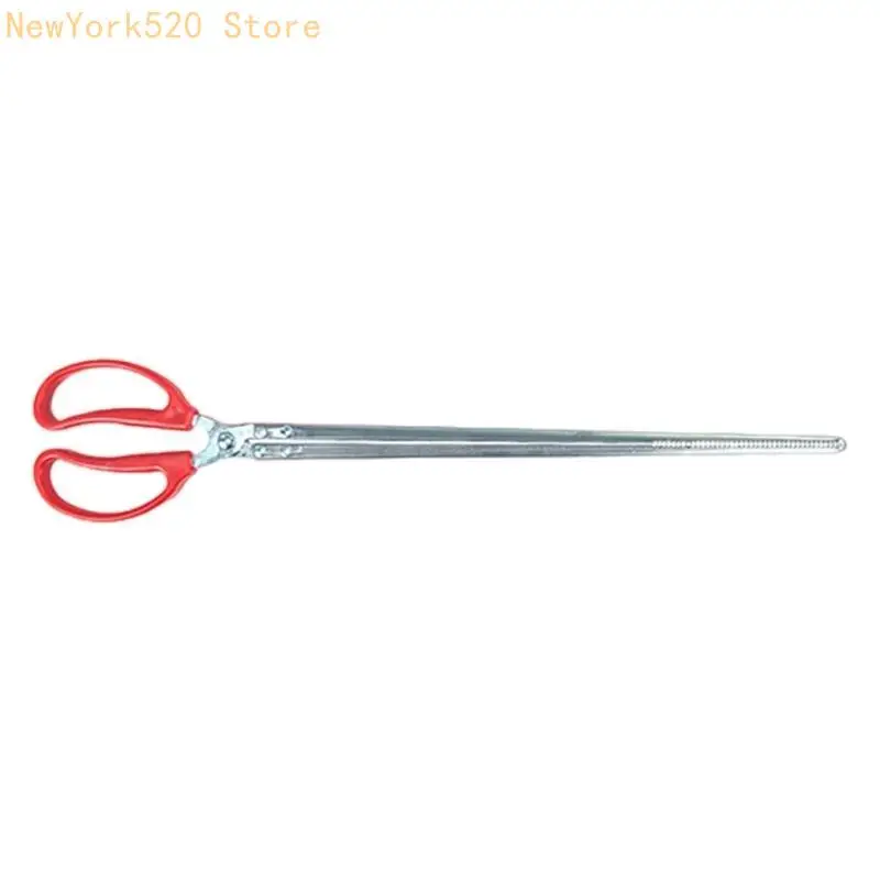 

N84C Stainless Steel Serrated Edged Seafood Tongs Multifunction Garbage Clip Long Handle for Kitchen Cooking Outdoor Camping