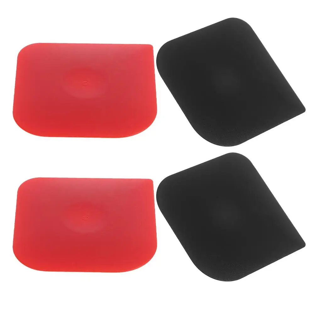 

4 Pcs Frosting Scraper Multifunctional Pan Scrapers Plastic Reliable Material Ergonomic Modern Use Cake Bread