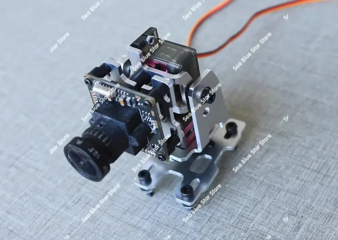 PTZ Bracket, Sky End FPV Head Chasing, Dual Axis PTZ FPV PTZ, Model Aircraft Camera