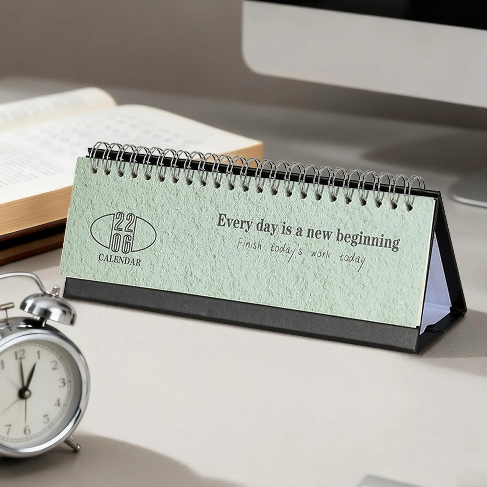 

Настольный календарь на 2026 год, ежемесячные заметки из плотной бумаги, японский ежемесячный настольный календарь-планировщик для планирования, домашнего офиса, классной комнаты, общежития, работы