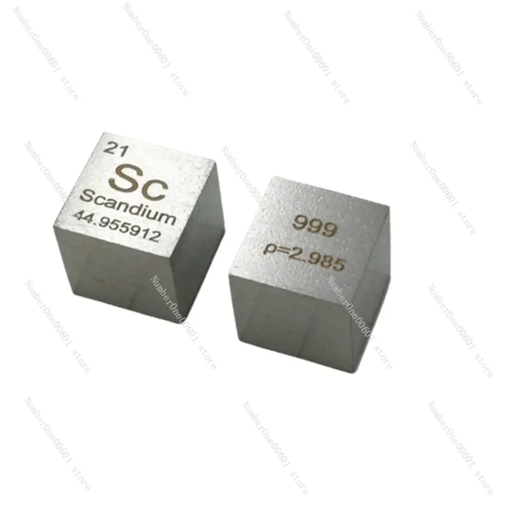 

0.4''(10mm) Sc Cube 99.9% Pure Scandium Periodic Table of Elements Cube Hand Made Science Educational DIY Crafts Display