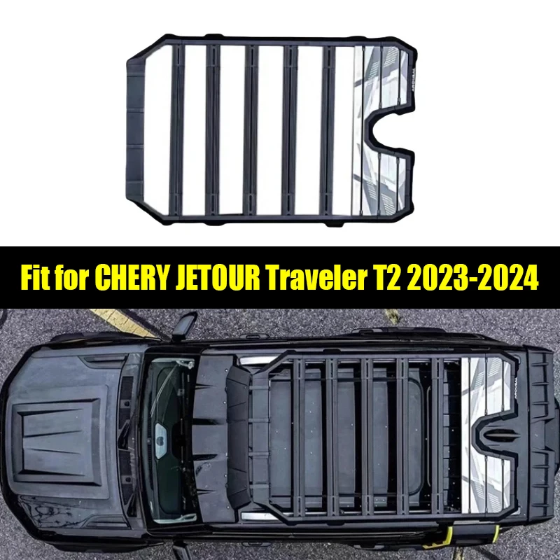 Car Roof Rack Suitable for CHERY Jetour Traveller T2 2023 2024 Explorer Series Platform Luggage Rack Auto Exterior Trim Parts