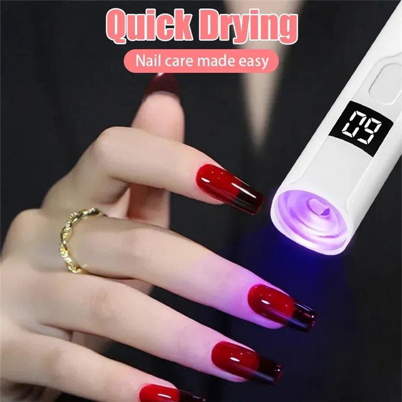BAAO-365UV Led Nail Lamp Nail Lamp Light USB Rechargeable Cash Detector Lantern Hand Light Nail B