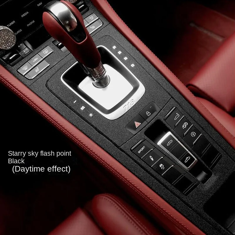 Suitable for 718 Interior Sticker,Carbon Fiber Modified Film for Central Control Gear Shift for Porsche Cayman Boxster 2013-2023