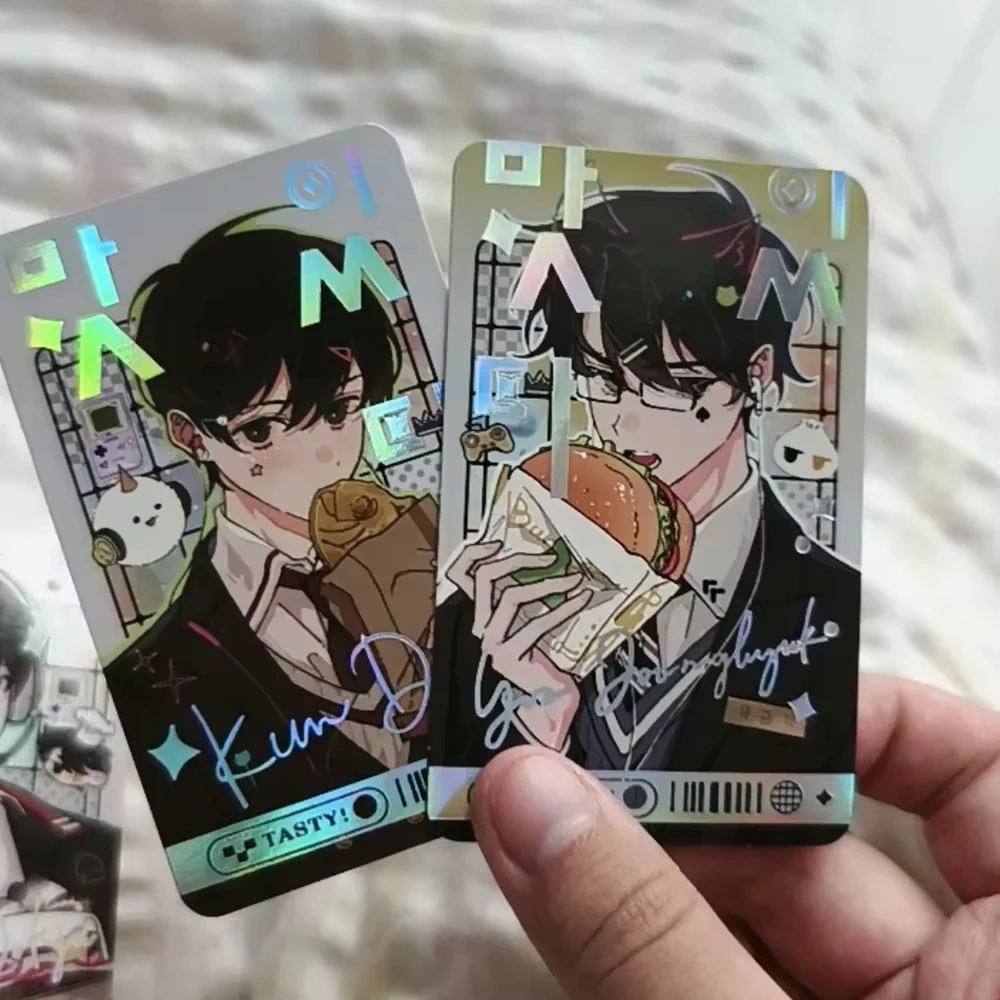 4 Pcs/Set Korean Manga Laser Lomo Cards 'Omniscient Reader's Viewpoint' with Kim Dokja Yu Junghyeok Figures HD Photocards