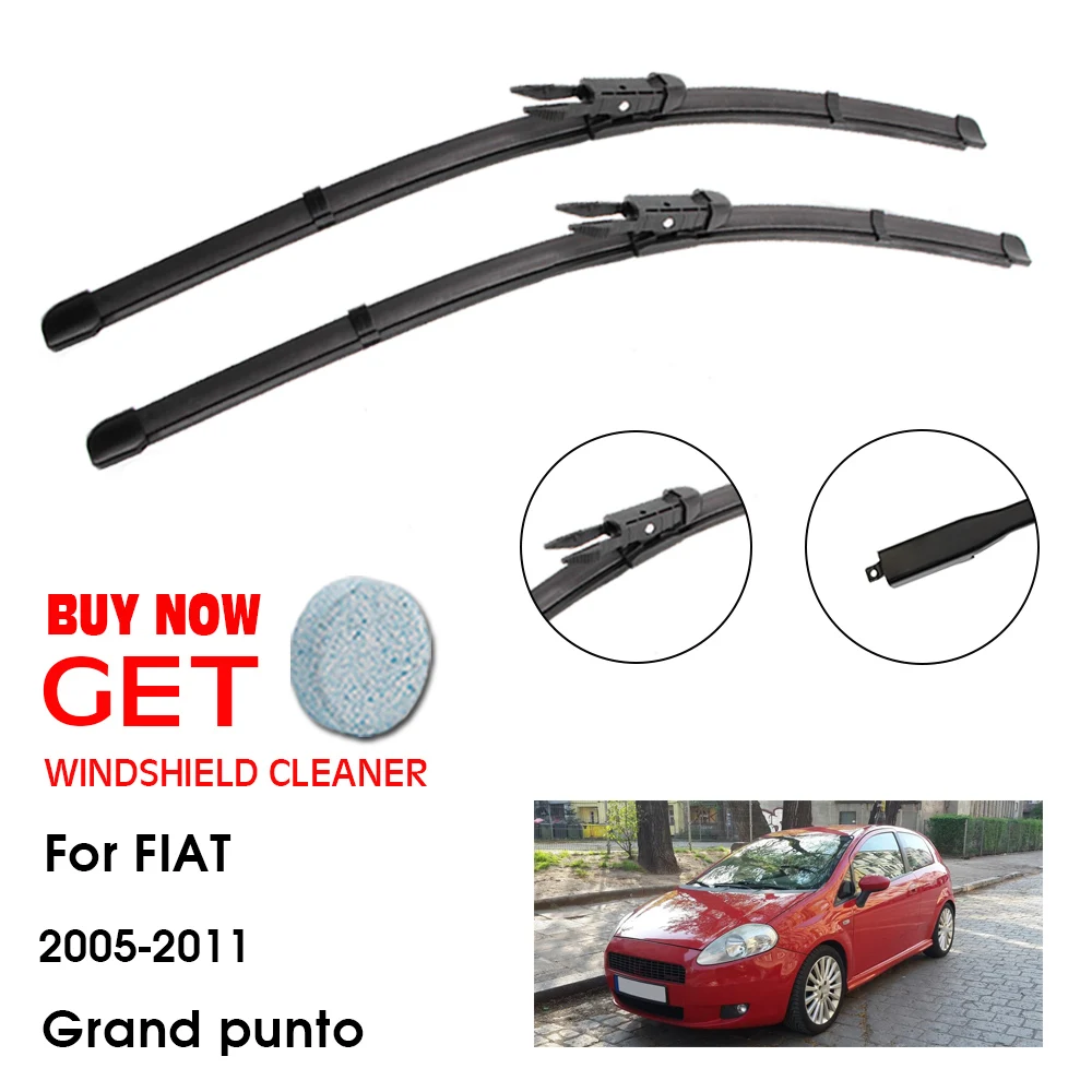 

Car Wiper Blade For FIAT Grand punto 26"+15" 2005-2011 Front Window Washer Windscreen Windshield Wipers Blades Accessories