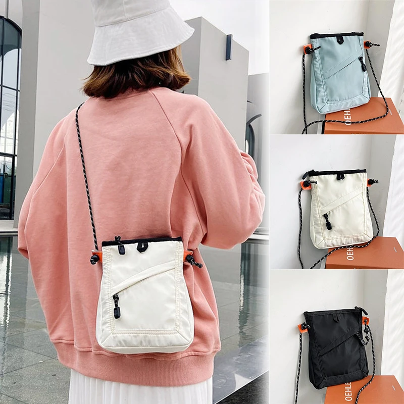 Mini Bolsa de Ombro Quadrada para Mulheres e Meninas, Sacos Mensageiro, Unisex, Casual, Viagem, Telefone, Lenços, Armazenamento, Moda, 1Pc