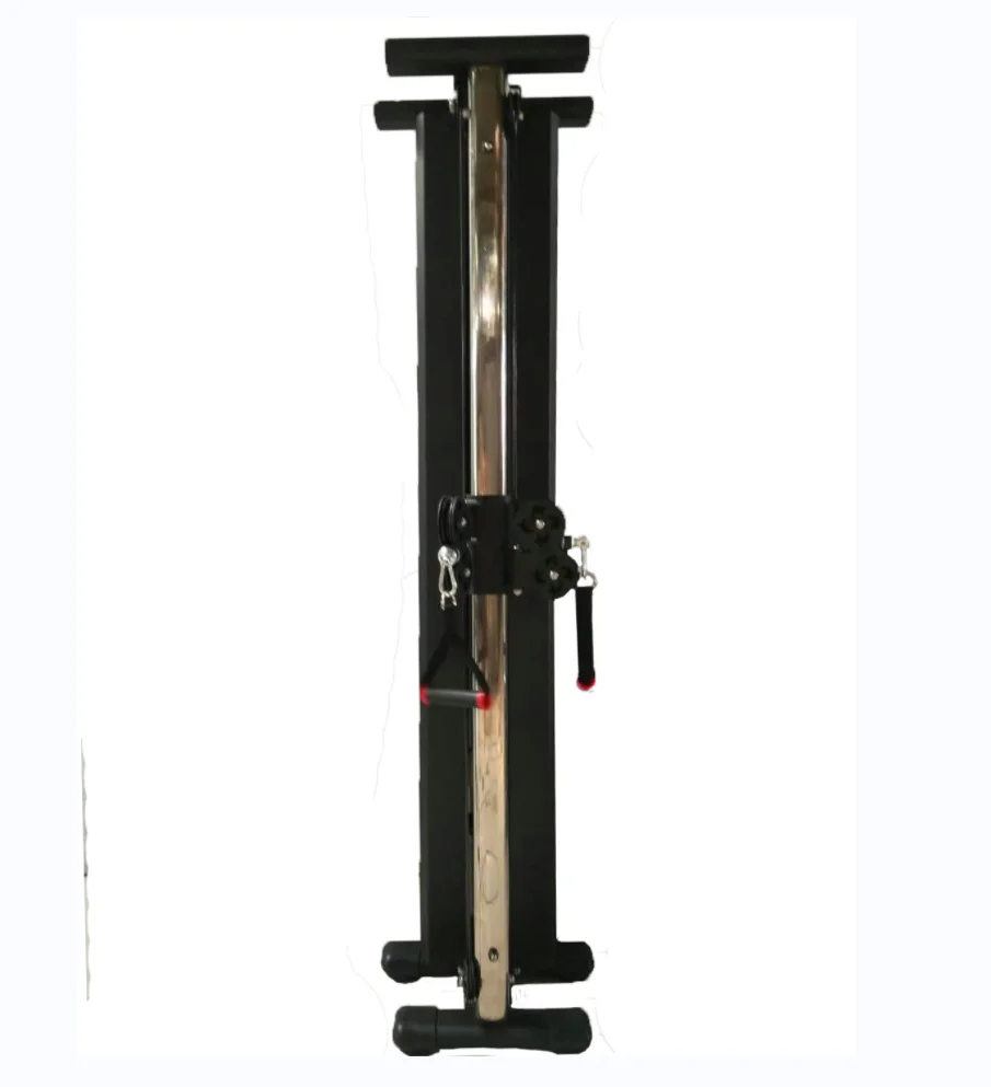 

Home Gym Wall Cable Mount Pulley Machine Free Weight Cross Pull Down Machine with Adjustable Dual Pulley System