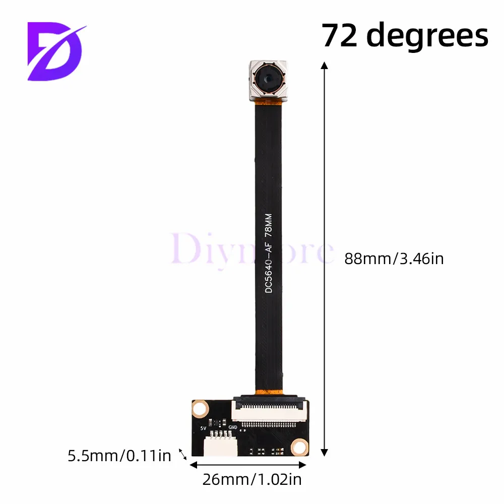 Módulo de câmera USB OV5640 5MP 2592x1944 Interface USB de alta definição tamanho pequeno Sensor sem driver para Raspberry Pi