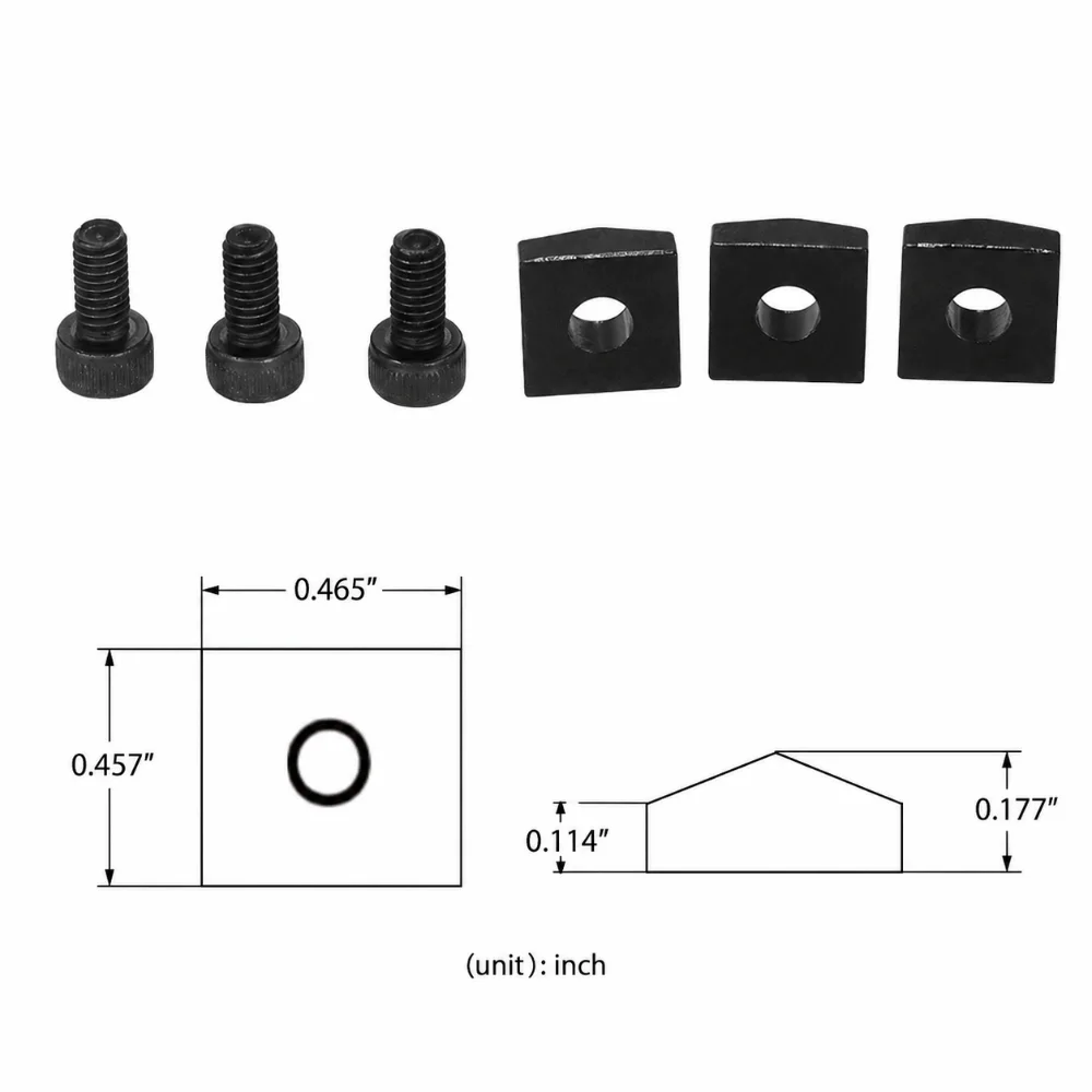 6PCS Premium Metal Guitar Locking Nut Black/Silver/Gold Tremolo Bridge Parts Locking Nut Block For Guitar Replacement