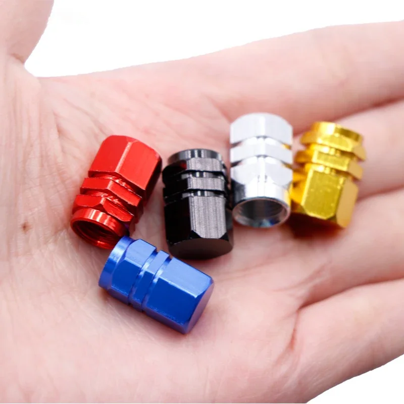 4Pcs Car Tire Valve Cover Aluminum Alloy Car Wheel Tire Valve Caps For Automobiles Trucks Motorcycles Bikes