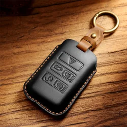 Car Key Case Holder Keychain For Land Rover Range Rover Discovery 5 Sport 2018 2019 For Jaguar XEL E-PACE 2019 Accessories