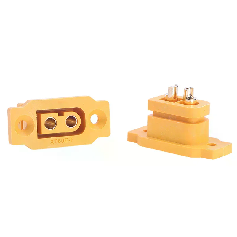 2pcs/lot XT60E-F XT60 XT 60 DC500V 30A-60A Female Plug Gold Plated Connector Power Battery Connecting Adapter