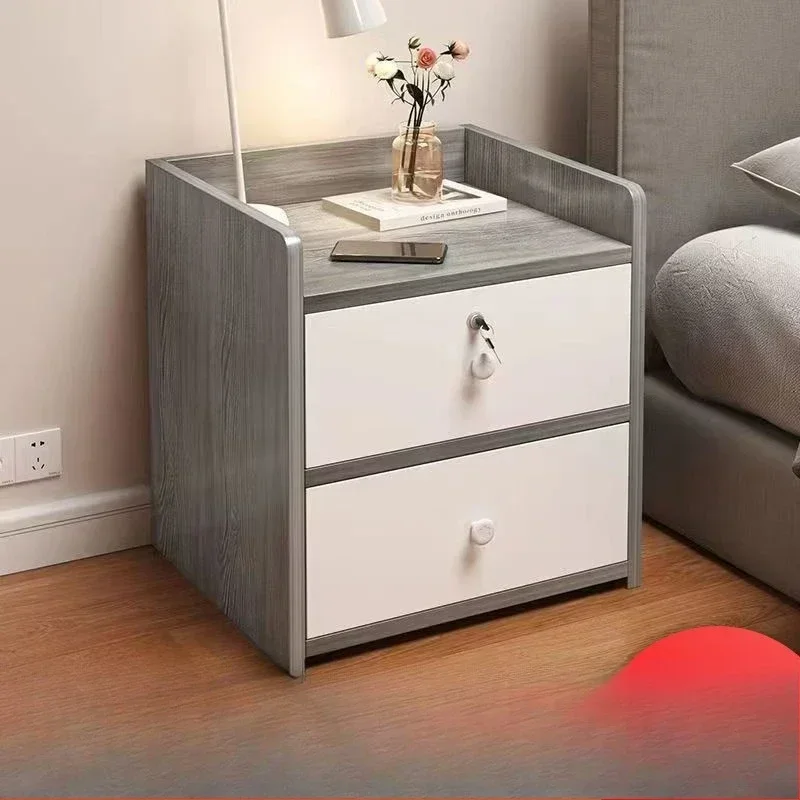 Exquisite Multi-functional Bedside Table Storage Locker Small Shelf