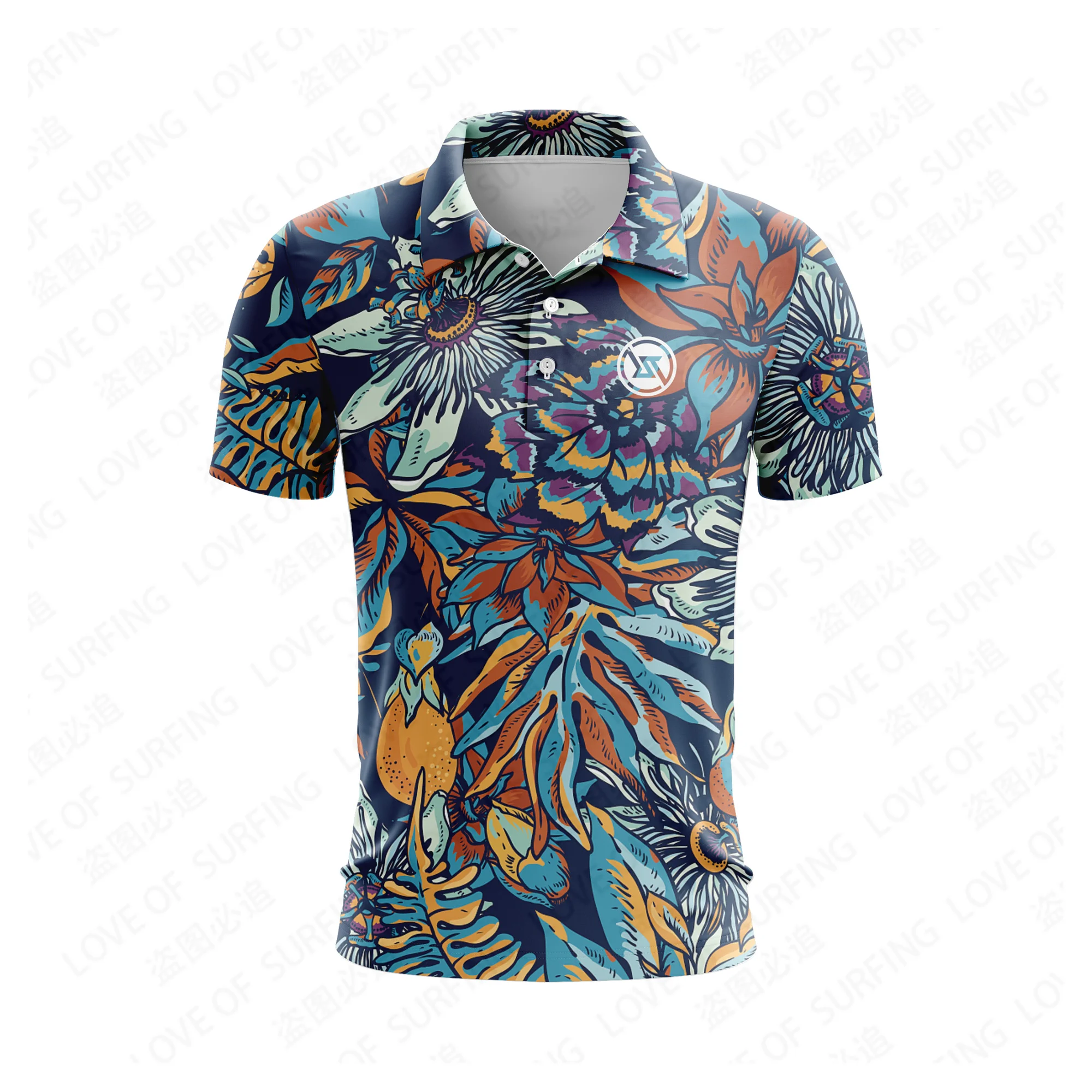 Golf Shirts RIGHTTRACK Summer Leisure Comfortable Tennis Shirt Men's Running Sports Quick Drying Polo Shirt Customizable