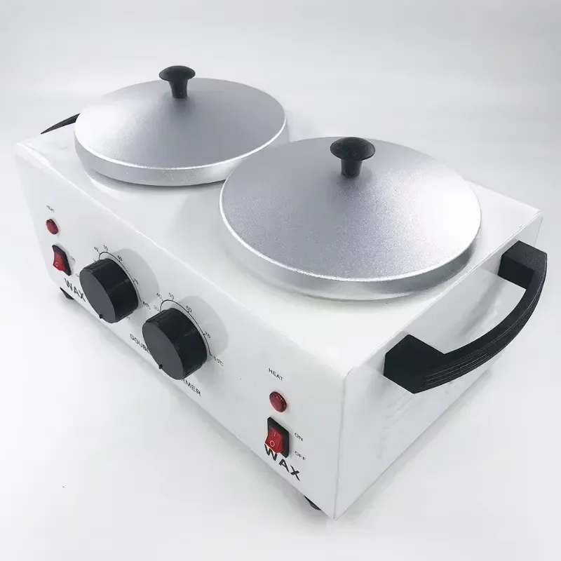 220V/ 110V Double Depilatory Wax Heater Melting Machine Paraffine Warmer SPA Epilator Tool