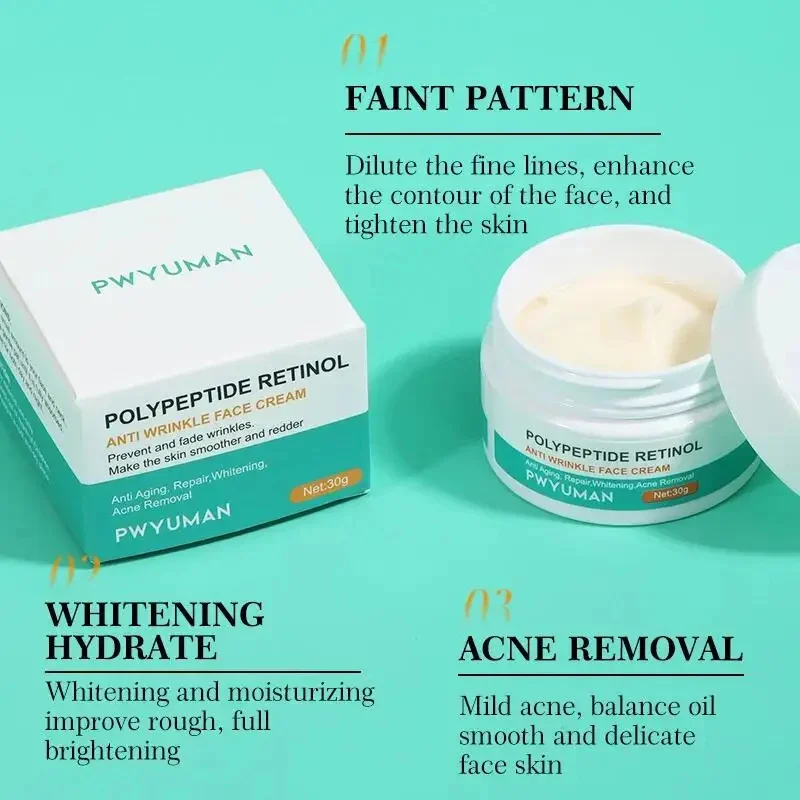 Retinol Falten entfernung Gesichts creme Anti-Aging verblassen feine Linien Creme straffend feuchtigkeit spendend aufhellen Hautpflege koreanische