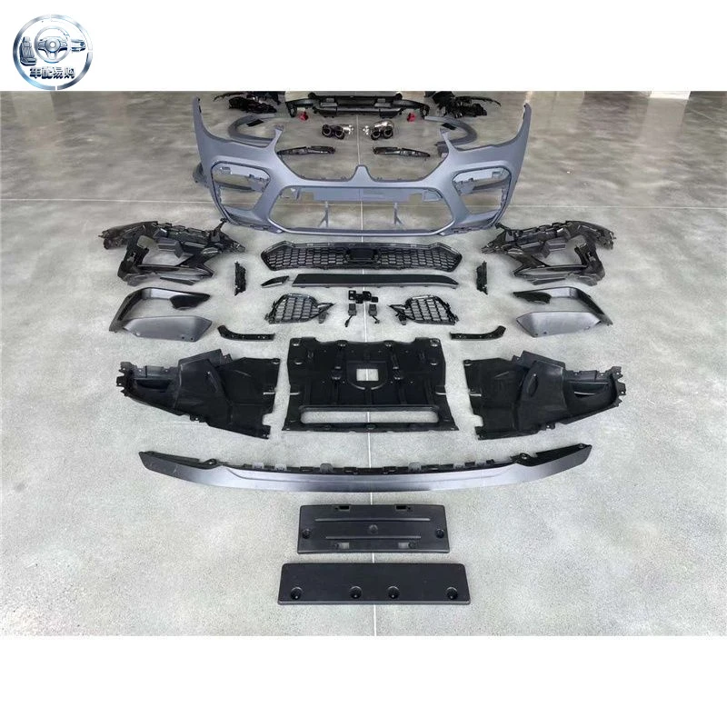 Suitable for BMW X6 new model G06 early-stage modification X6M exhaust pipe and bumper surround