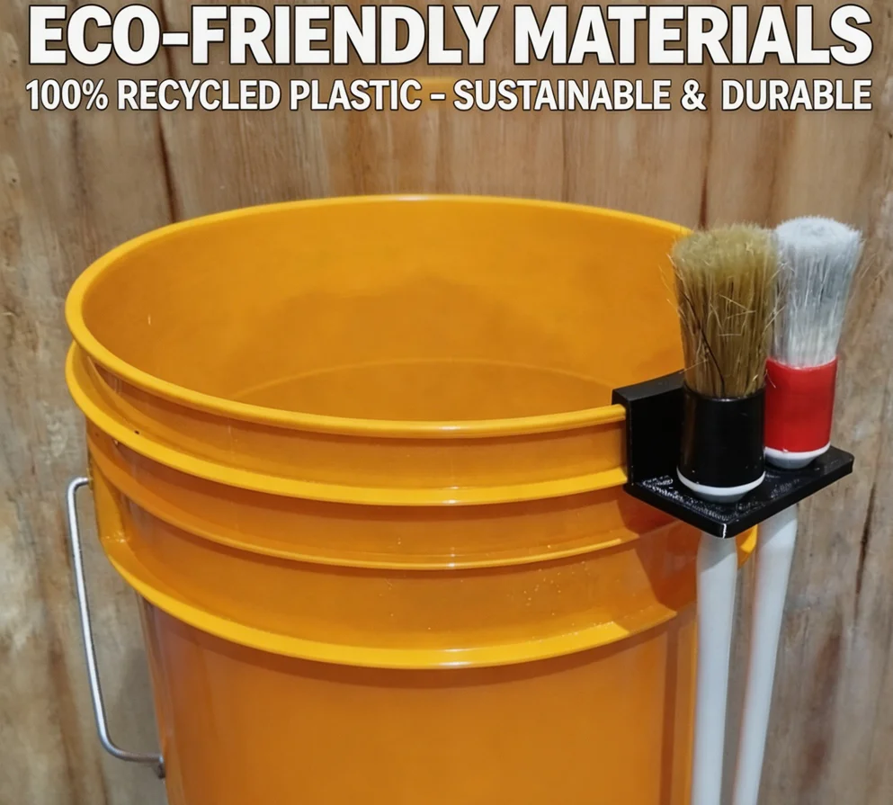 Eco Friendly Biodegradable Car Wash Bucket Brush Holder Attachment Universal For Standard Buckets Easy Install Detailing Tool