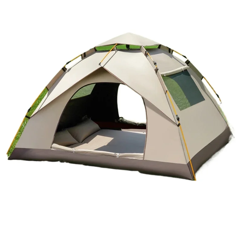 Tent outdoor folding portable camping full set of equipment awning one-click opening and closing