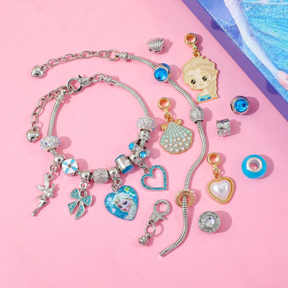 ديزني فيلم فروزن مستوحاة مجيء مفاجأة صندوق أعمى الإبداعية رائعة إلسا الأميرة سوار ذاتي الصنع للفتيات هدايا الإكسسوارات #6