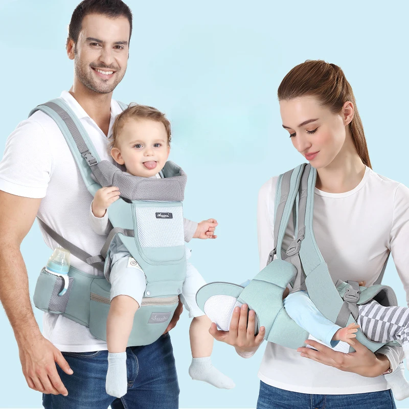 

Ergonomic Newborn Baby Carrier Waist Stool Backpack Shoulder Swaddle Sling Wrap Infant 0 To 36 Months Carrier Stool Baby Hipseat