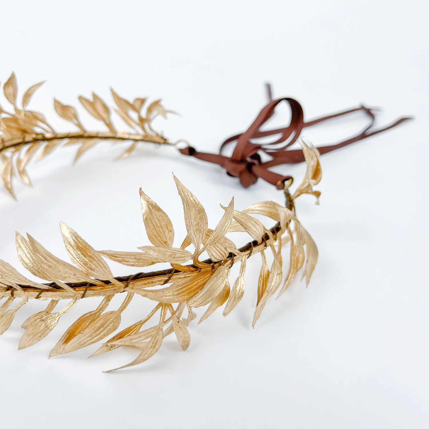 Woodland Leaf Crown Medieval Laurel Headband Greek Forest Headpiece Elf God Circlet for King Men Adult Renaissance Toga Cospay